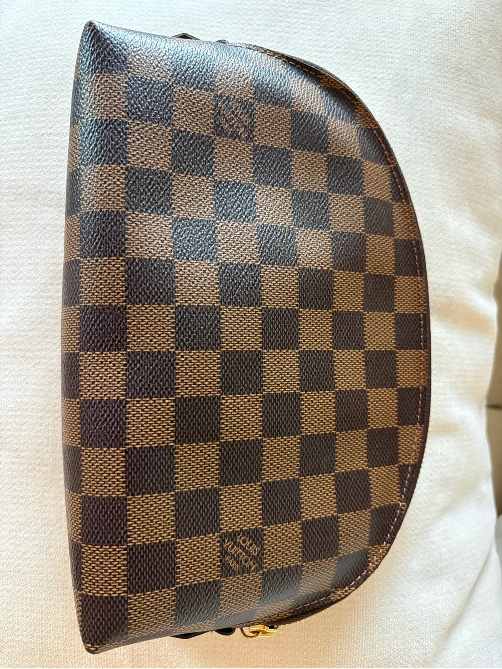 Louis Vuitton Brown Checkered Cosmetic Pouch